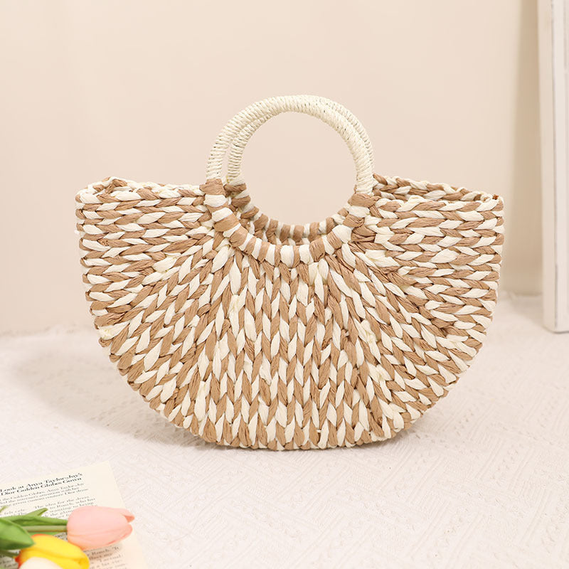 Stylish basket bag with round handle Kalsten