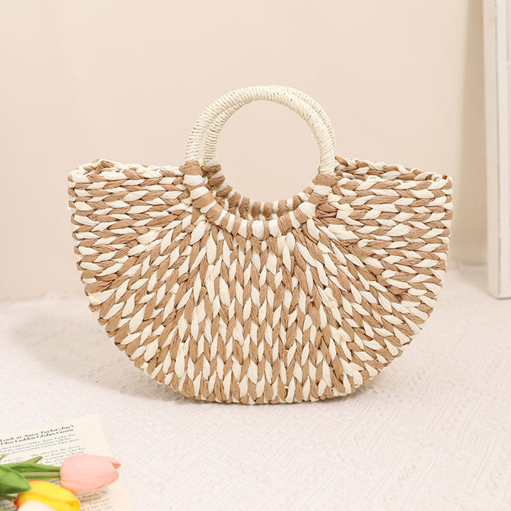 Stylish basket bag with round handle Kalsten