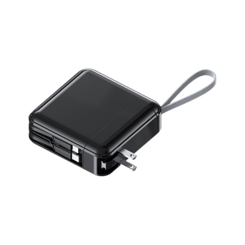 Compact wall charger adapter with integrated cable management function Kalsten