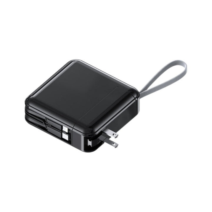 Compact wall charger adapter with integrated cable management function Kalsten
