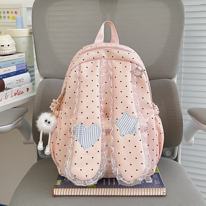 Cute Bunny Ear Design School Backpack