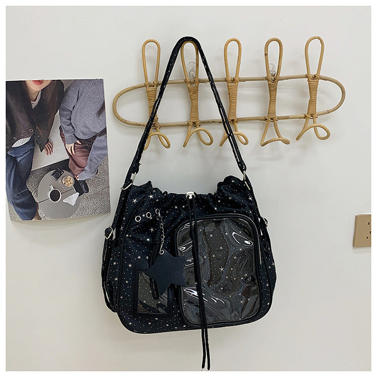 Stylish Multi-Pocket Drawstring Tote Bag Kalsten