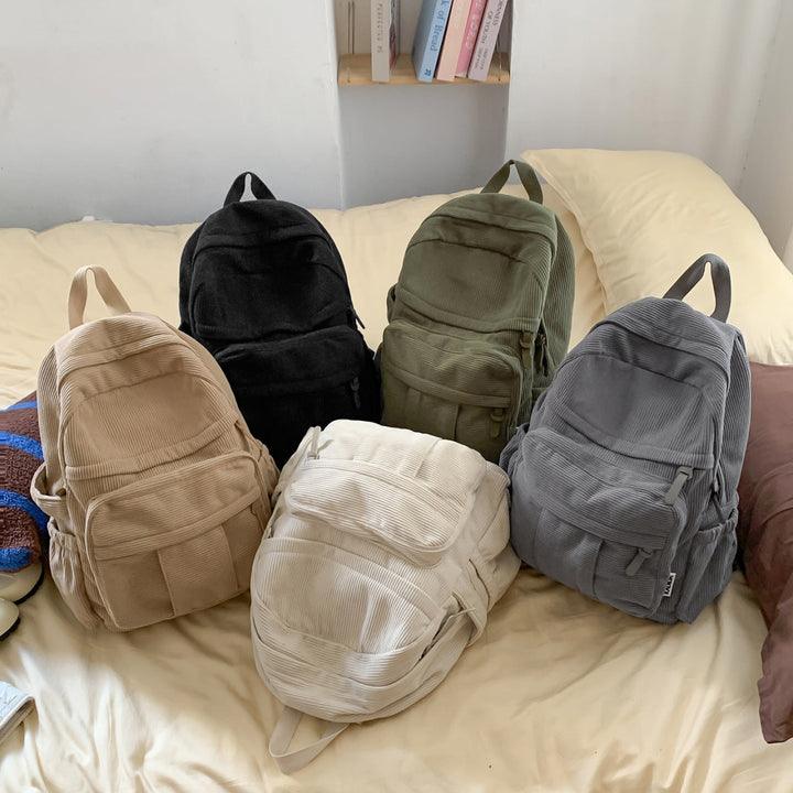 Textured Multi-Pocket Backpack Kalsten