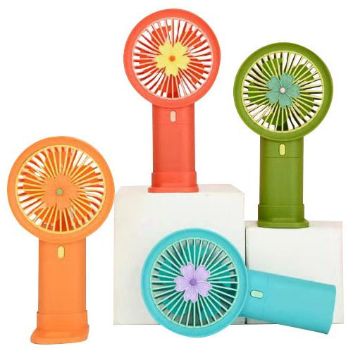 Unisex Portable Mini Hand Fan with Attractive Floral Pattern Kalsten