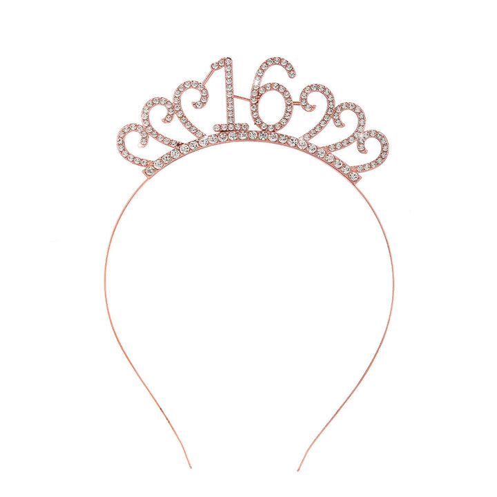 Ladies Crystal Tiara with Custom Designed Number Motif Kalsten