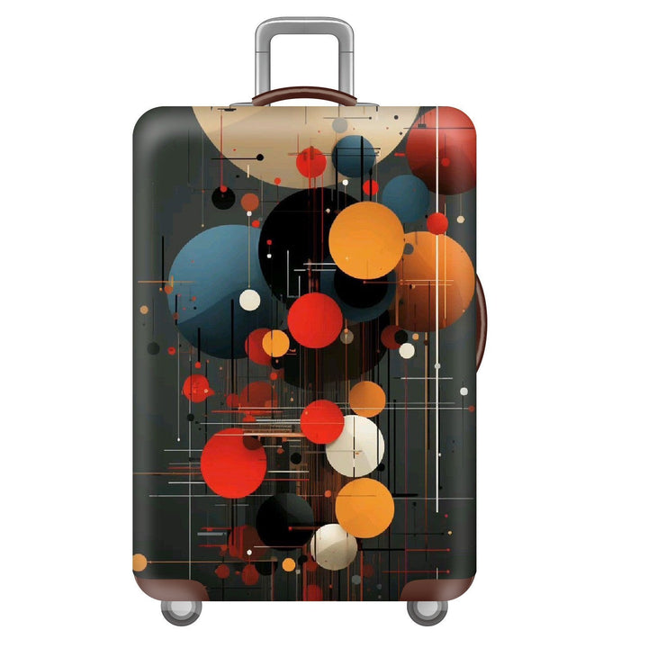 Unisex nan elastic suitcase cover with three-dimensional honeycomb pattern, shock-absorbing stretch protection cover for trolley with zipper Kalsten