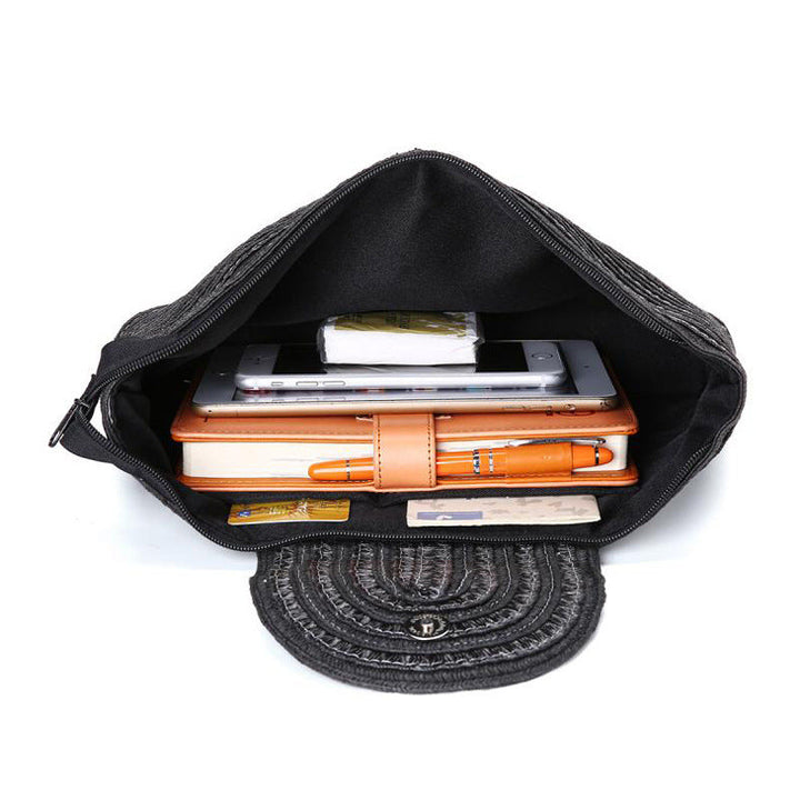 Elegant Clutch Bag with High-Quality Woven Structure Kalsten