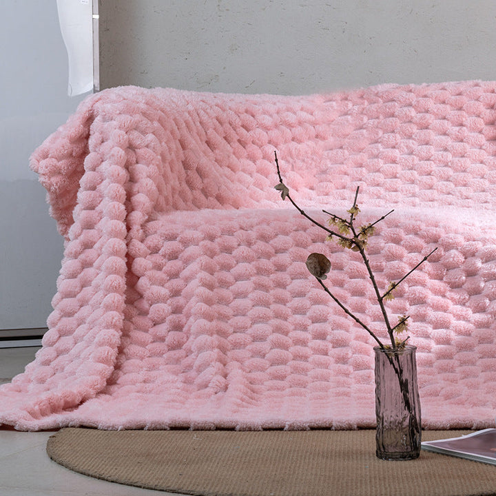 Women Fluffy Structured Blanket Kalsten