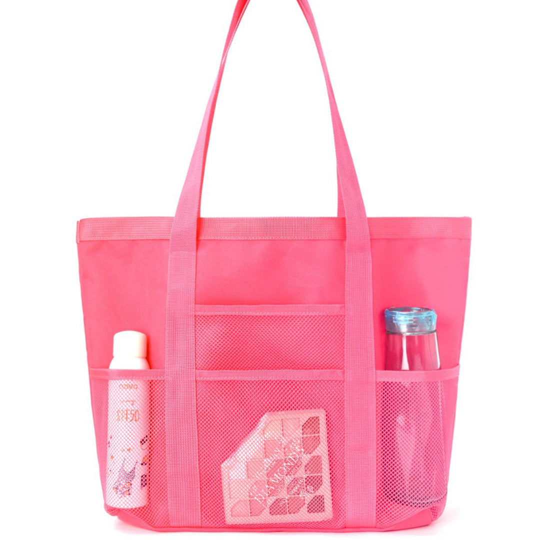 Multifunctional shopping bag with practical outer pockets Kalsten