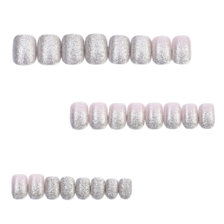 Glittering artificial nails in elegant ombre style Kalsten