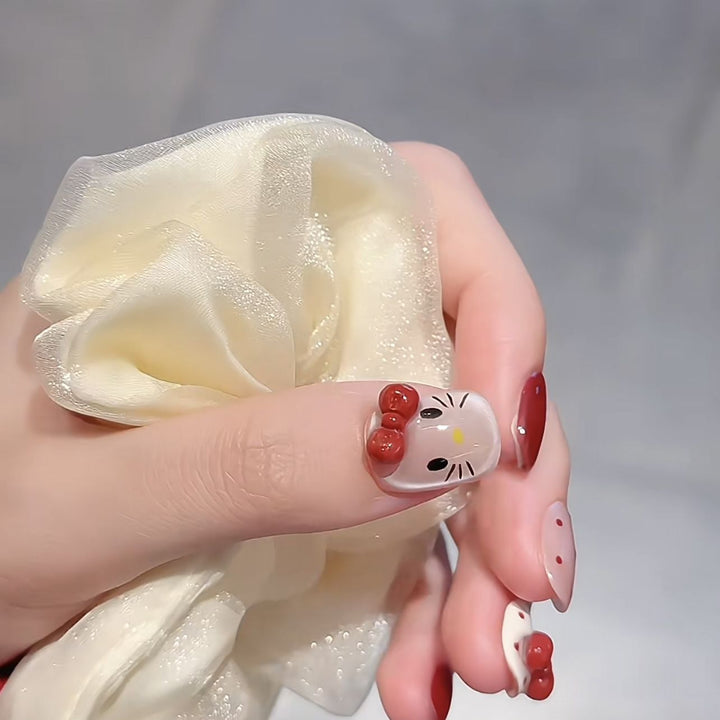 Whimsical Character-Themed Press-On Nail Set Kalsten