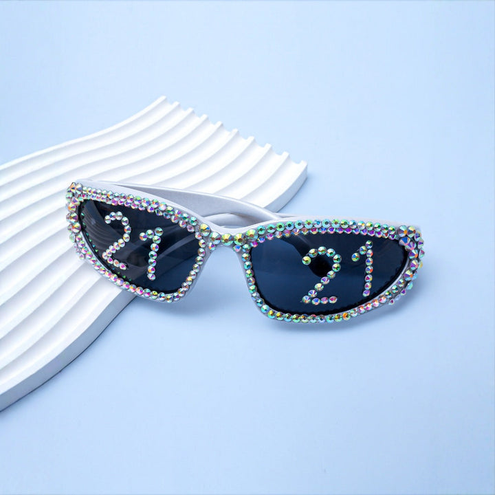 Statement Swarovski Crystal Embellished Sunglasses Kalsten