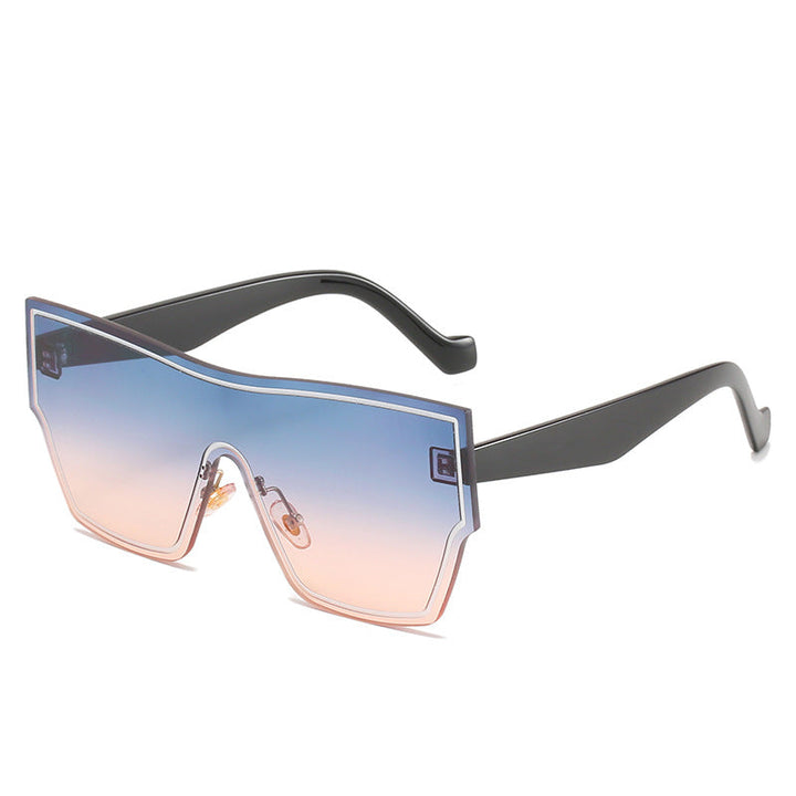 Women futuristic oversized wraparound sunglasses Kalsten