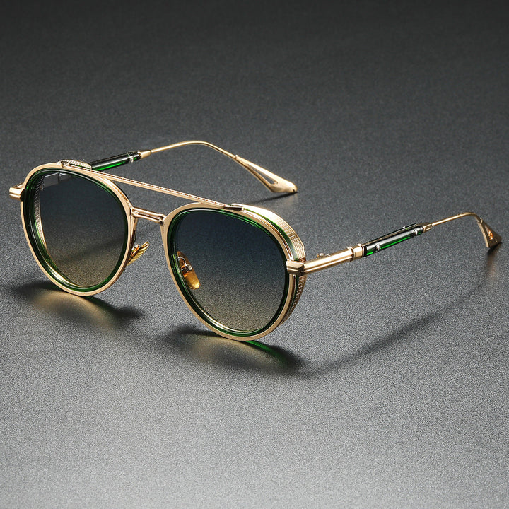 Women's Designer Sunglasses with Luxurious Metal Frame and Retro Accents Kalsten