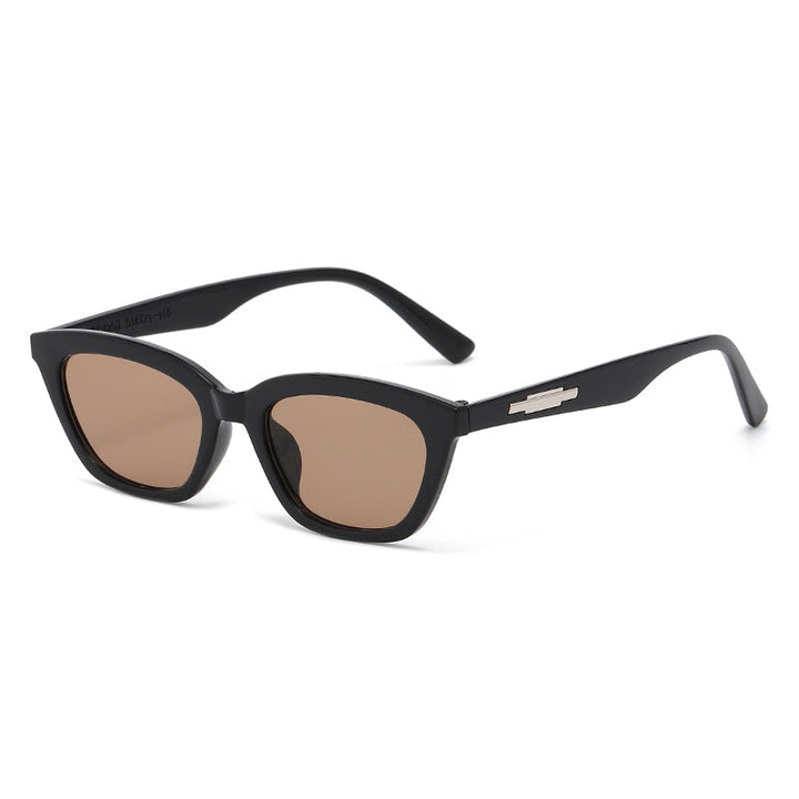 Women's fashionable Cat-Eye sunglasses with transparent frame and mirrored lenses Kalsten