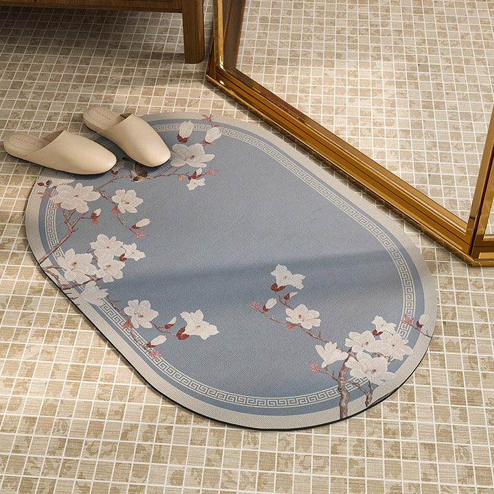 Ornate Floral Shower Mat Kalsten