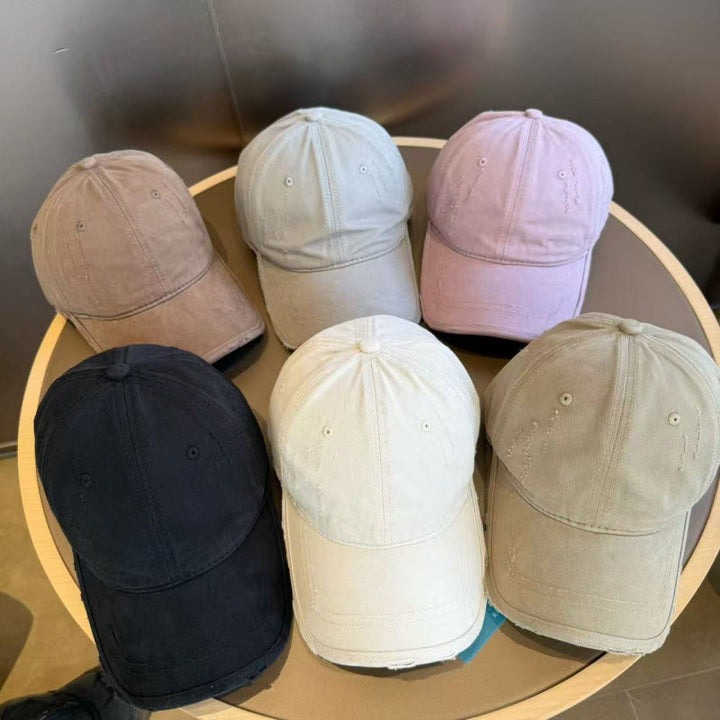 Women's Distressed Casual Twill Baseball Cap Kalsten