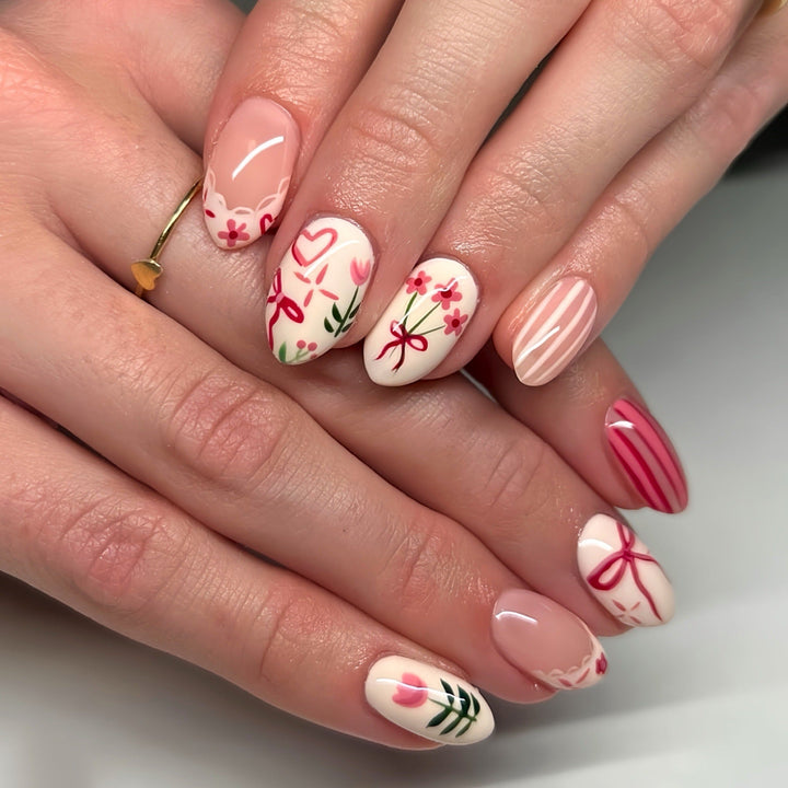 Artistic Floral Nail Art Set Kalsten
