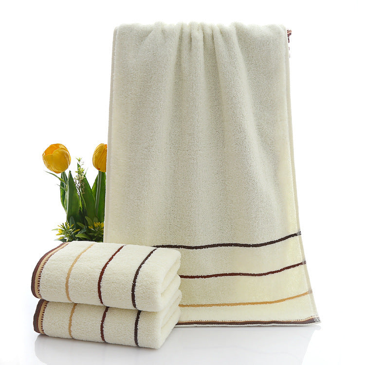 Terry Bath Towel With Luxurious Check Pattern Kalsten
