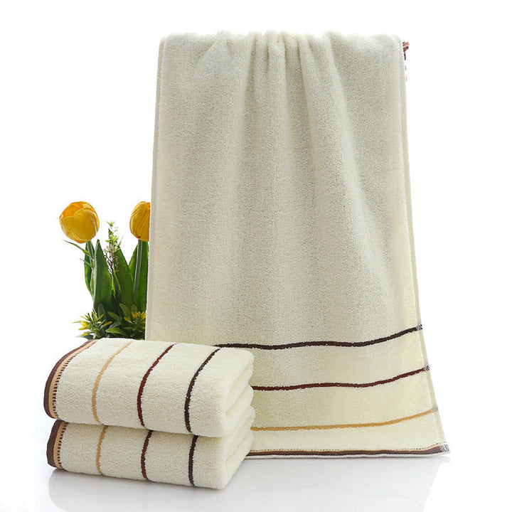 Terry Bath Towel With Luxurious Check Pattern Kalsten