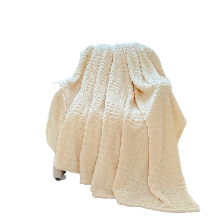 Plush Textured Throw Blanket Kalsten