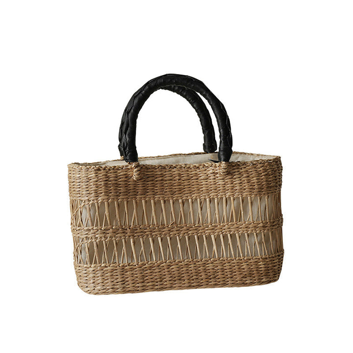 Women's handcrafted tote bag made from sustainable seagrass with stylish handles Kalsten