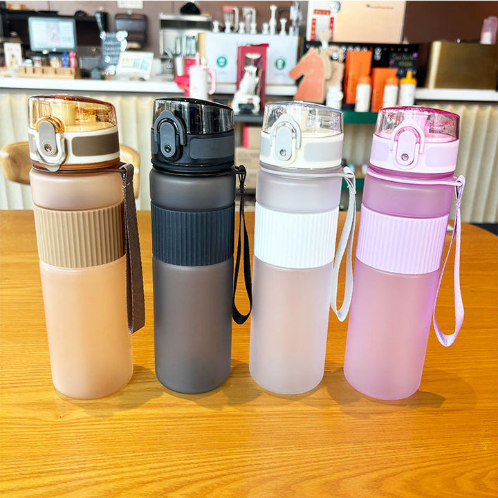 Ladies practical and leak-proof drinking bottle with integrated carrying strap Kalsten