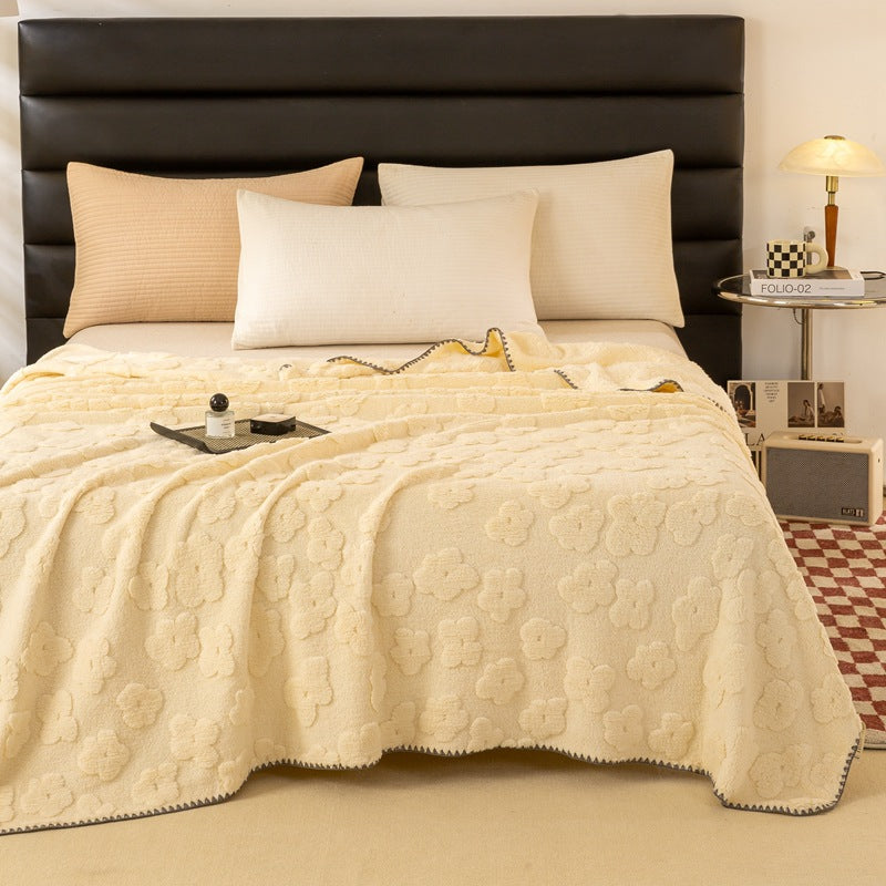 Ladies Cozy and Soft Blanket with Floral Pattern Kalsten