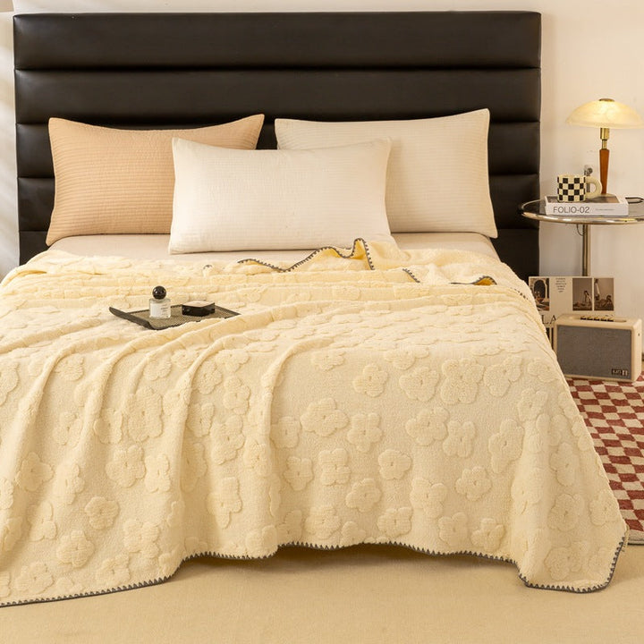 Ladies Cozy and Soft Blanket with Floral Pattern Kalsten