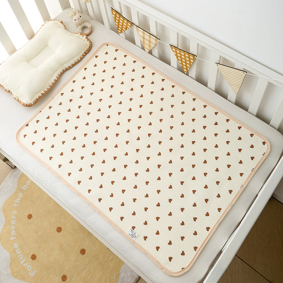 Soft Muslin Baby Blanket with Rainbow Print kalsten