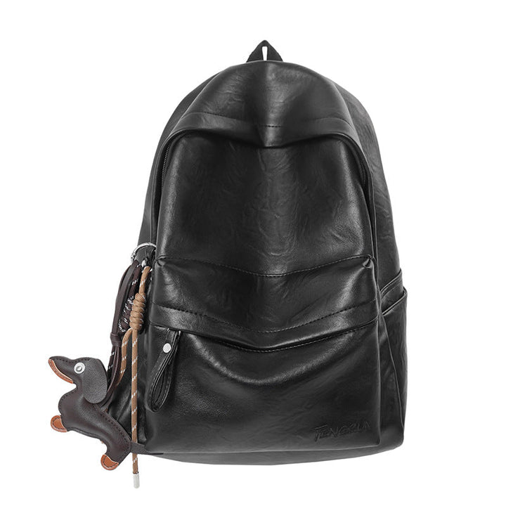 Casual Leather School Backpack Kalsten