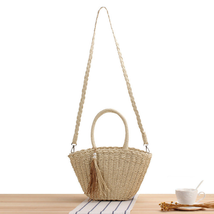 Braided crossbody bag with tassel decoration Kalsten