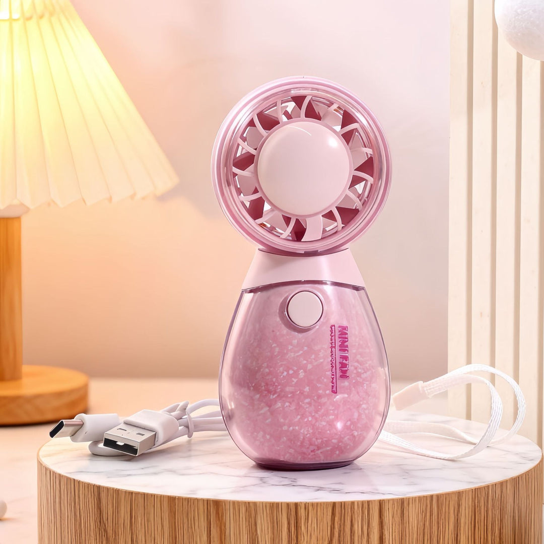 Ladies Portable Hand Fan with Cute Animal Design Kalsten