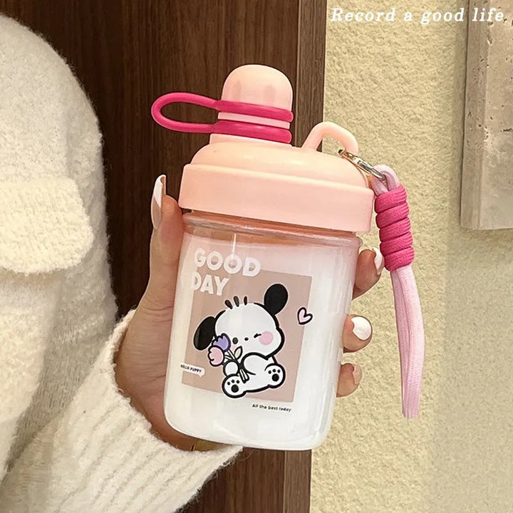 Women's Fun Drinking Bottle with Practical Carrying Strap Kalsten