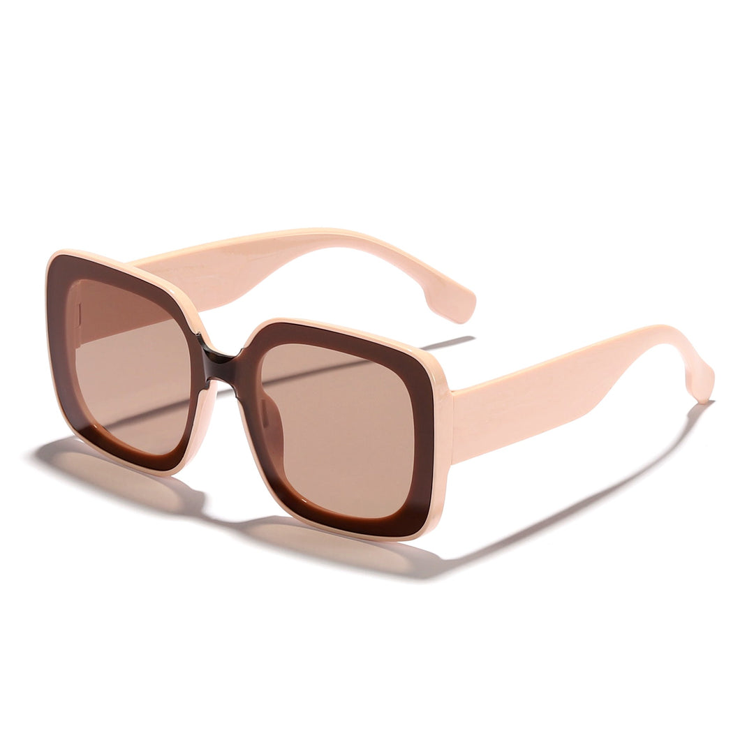 Women's square sunglasses with innovative transparent frame design Kalsten