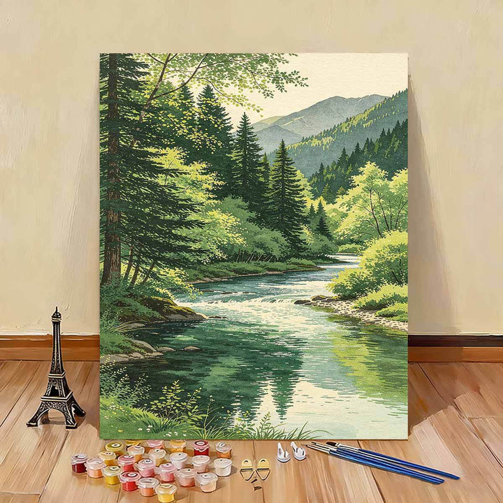 Scenic Nature Landscape Paint by Numbers Kit Kalsten