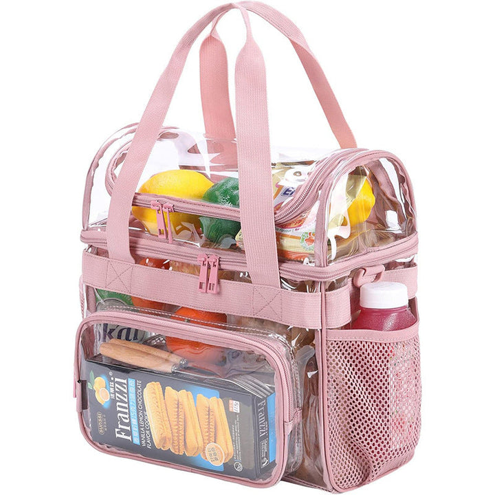 Transparent tote bag with breathable mesh inserts Kalsten
