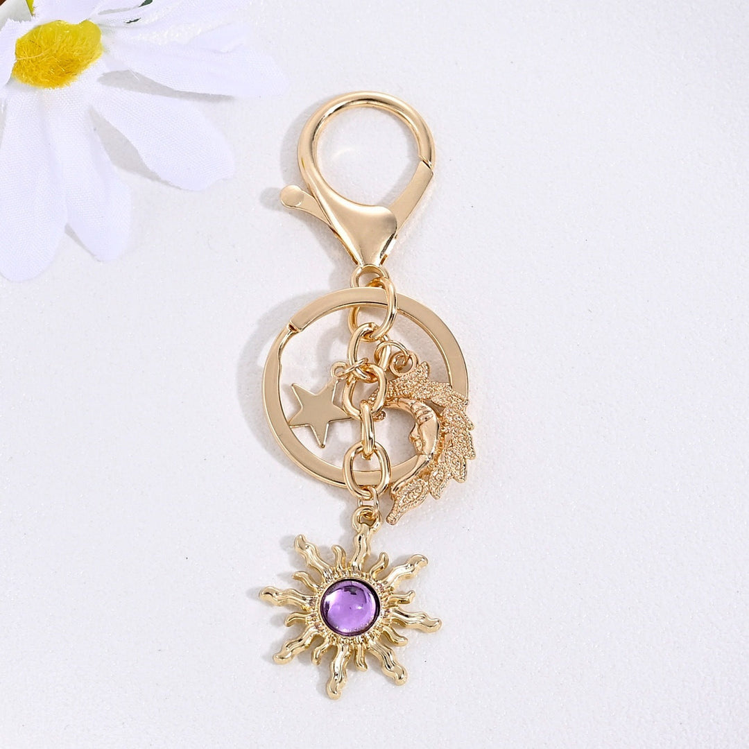 Keychain with Sparkling Sun Motif Kalsten