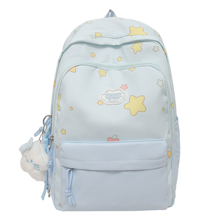 Playful Starry Print Backpack Kalsten