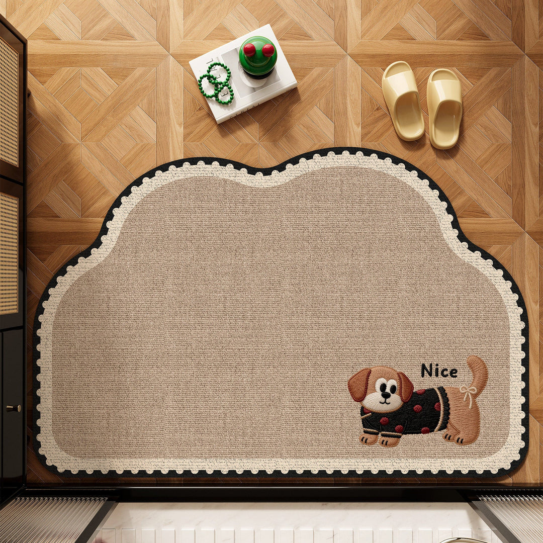 Cute Pet-Themed Bath Mat Kalsten