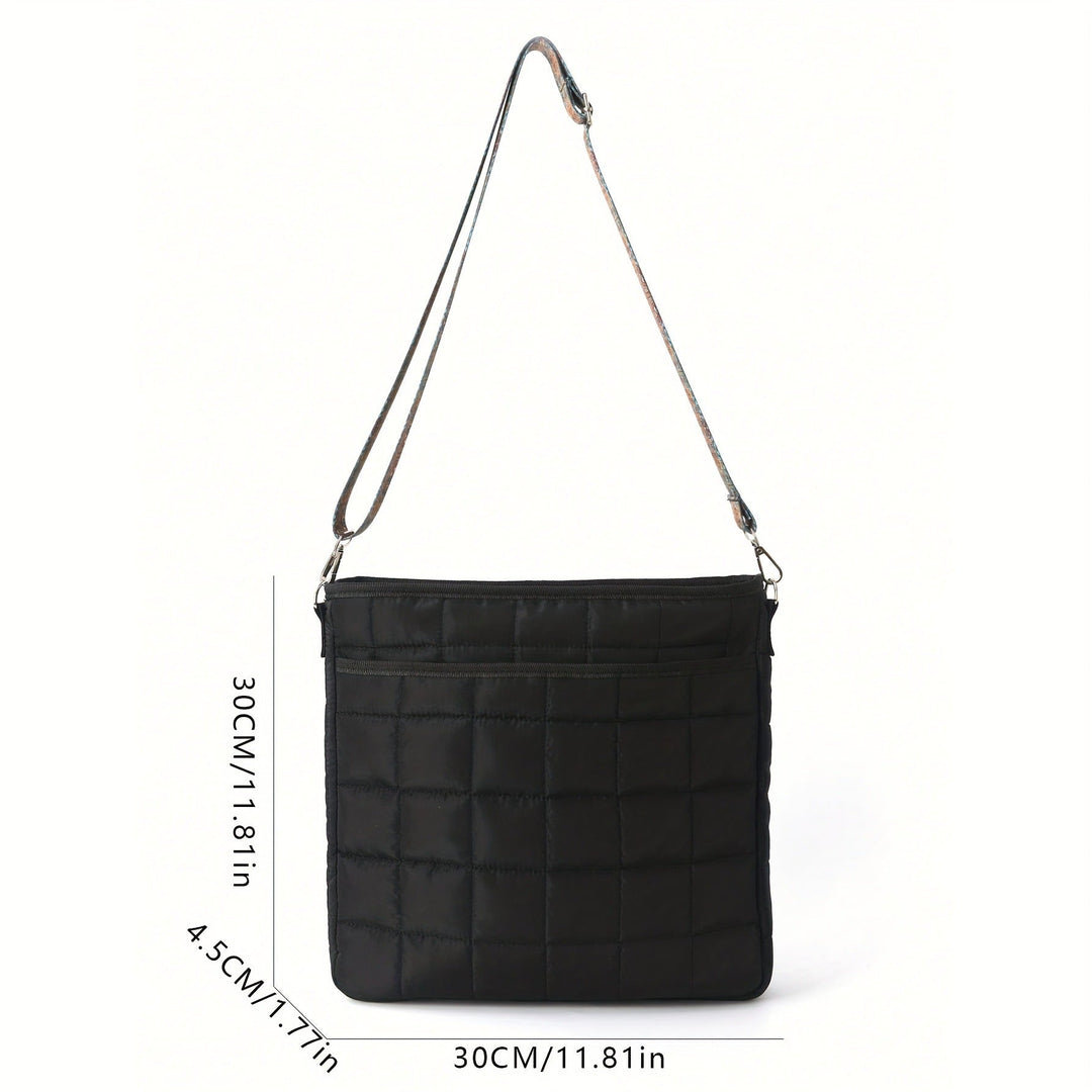 Fashionable shoulder bag with square quilted pattern Kalsten