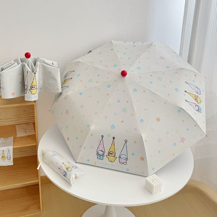 Women's Folding Umbrella with Playful Family Design Kalsten