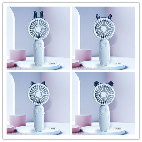 Ladies portable mini hand fan with delightful animal design Kalsten
