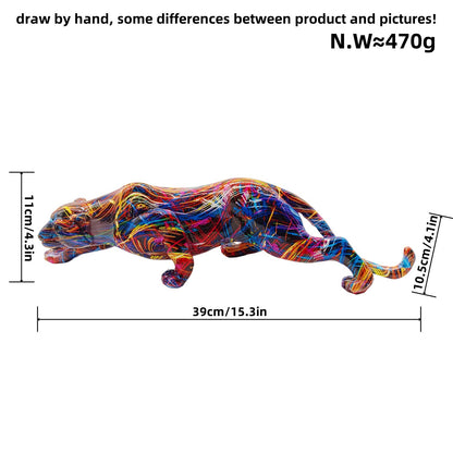 Artful Panther Sculpture Handmade Acalora