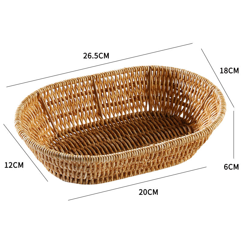 Unisex Rectangular Braided Basket with Ergonomic Design Kalsten