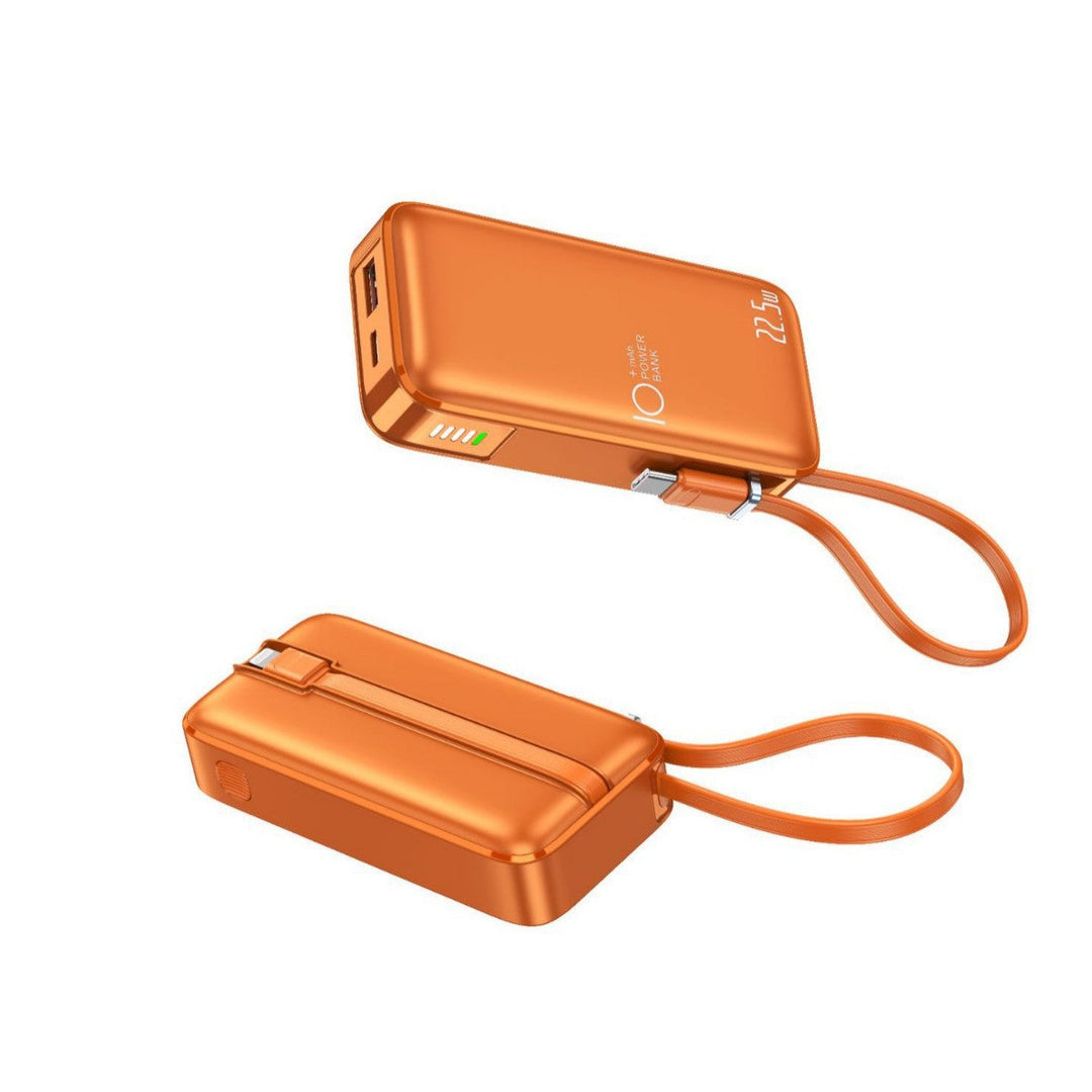 Portable power bank with fast USB-C charging function and integrated LED display Kalsten