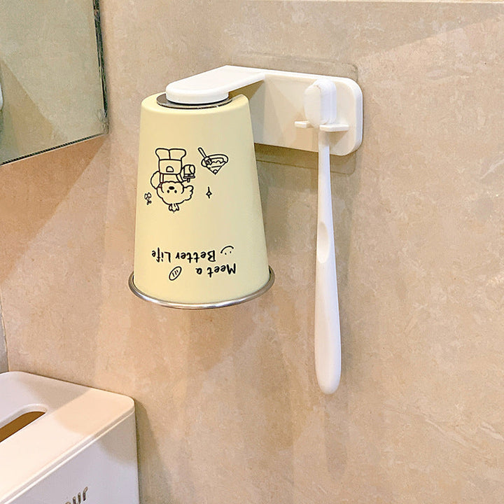Wall-mounted toothbrush holder with playful design Kalsten