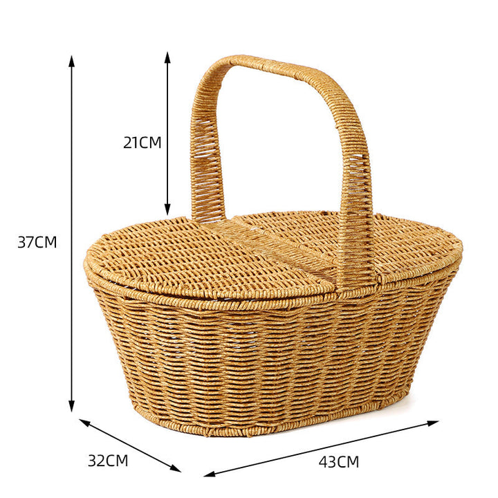 Women braided picnic basket Kalsten