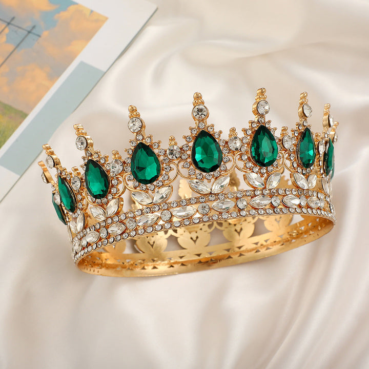 Ladies Luxurious Festive Crown with Shining Gemstones Kalsten