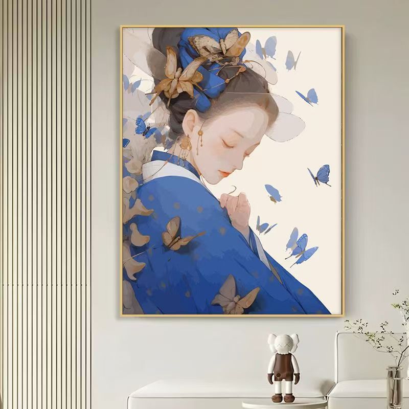 Elegant Butterfly-Themed Canvas Art Print Kalsten